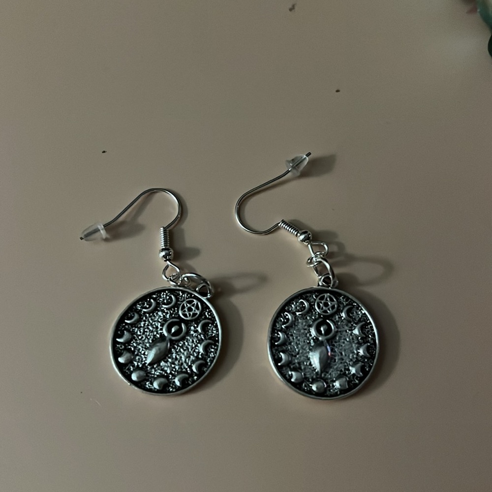 Phases of the Moon For Mother Earth Earrings - Picture 4 of 5